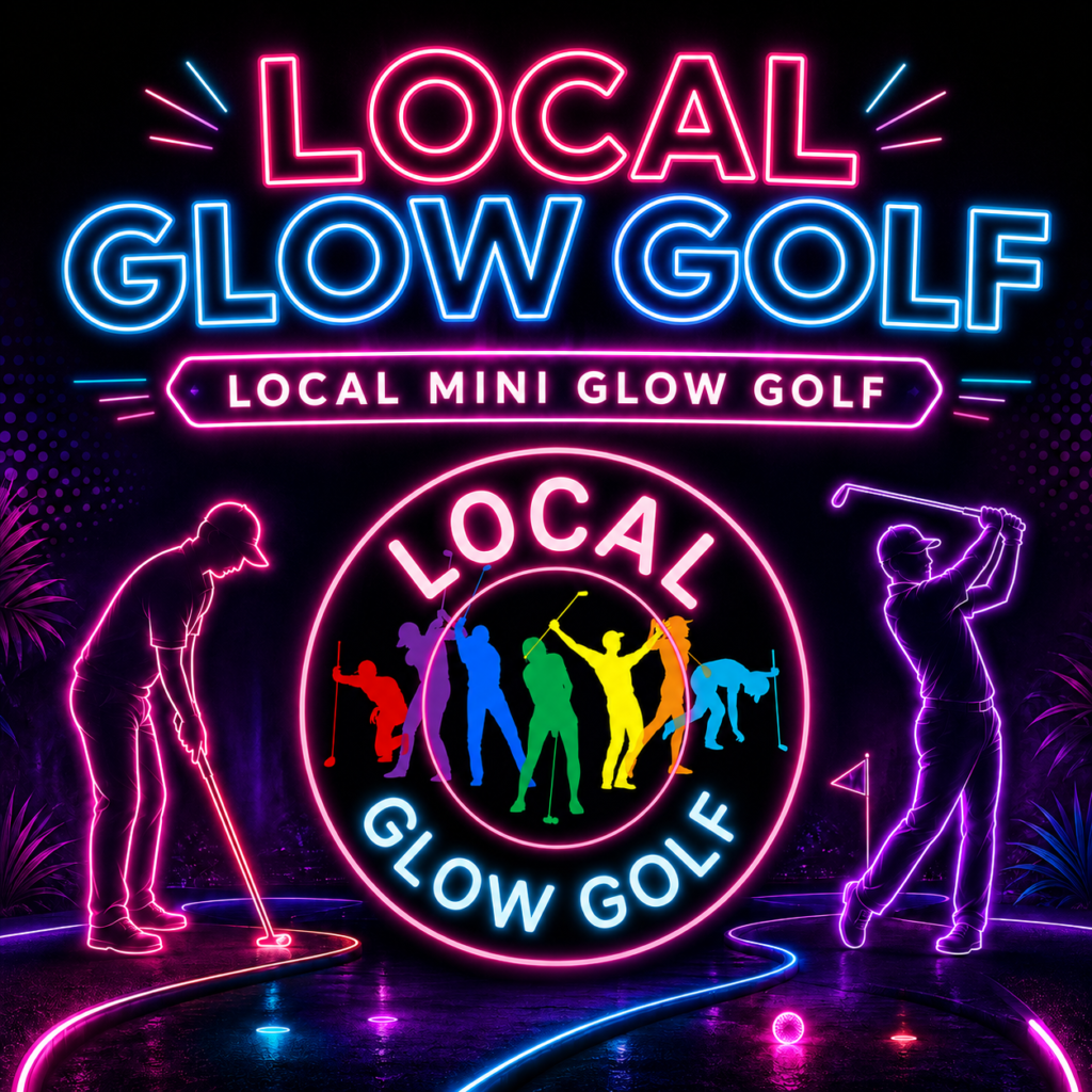 Indoor glow golf in Hyde